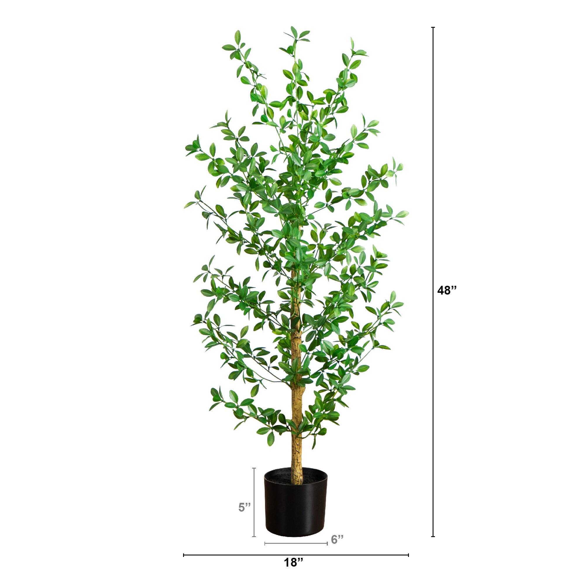 4ft. Artificial Shady Lady Black Olive Tree